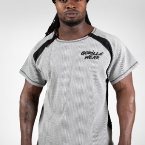 GORILLA WEAR Augustine Old School Workout Top - Gray